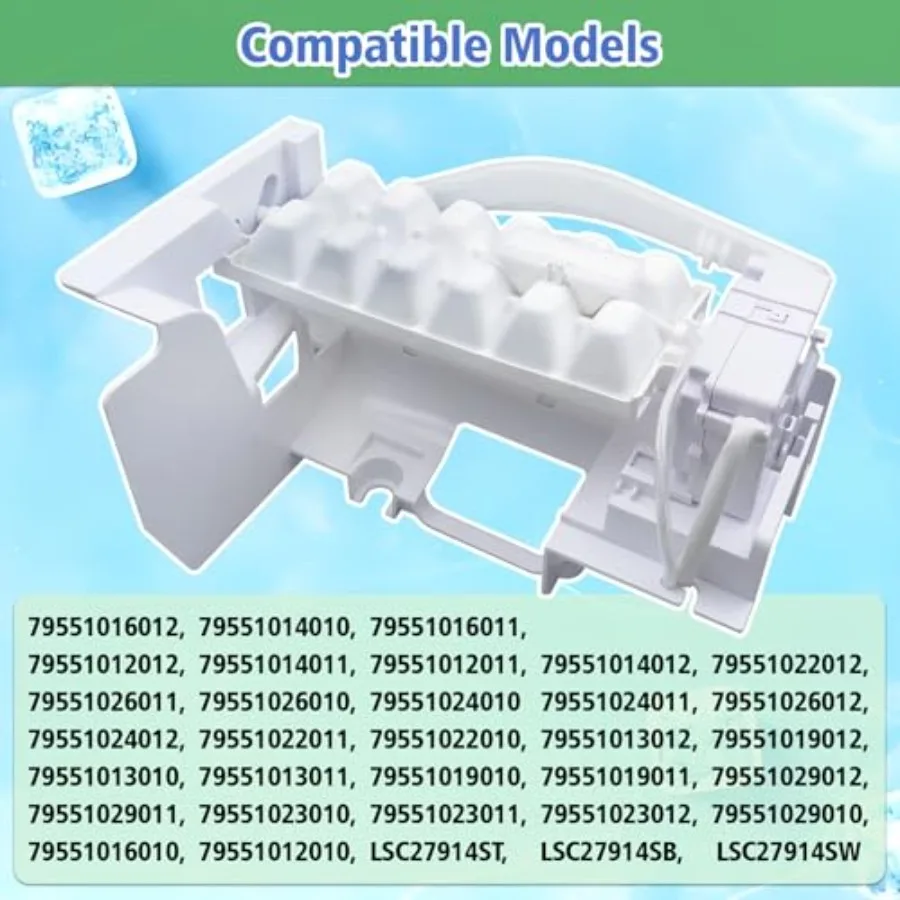 5989JA1005G Refrigerator ICE Maker Assembly OEM Upgraded Compatible with LGandKenmore Suitable for Commercial and Household Ice
