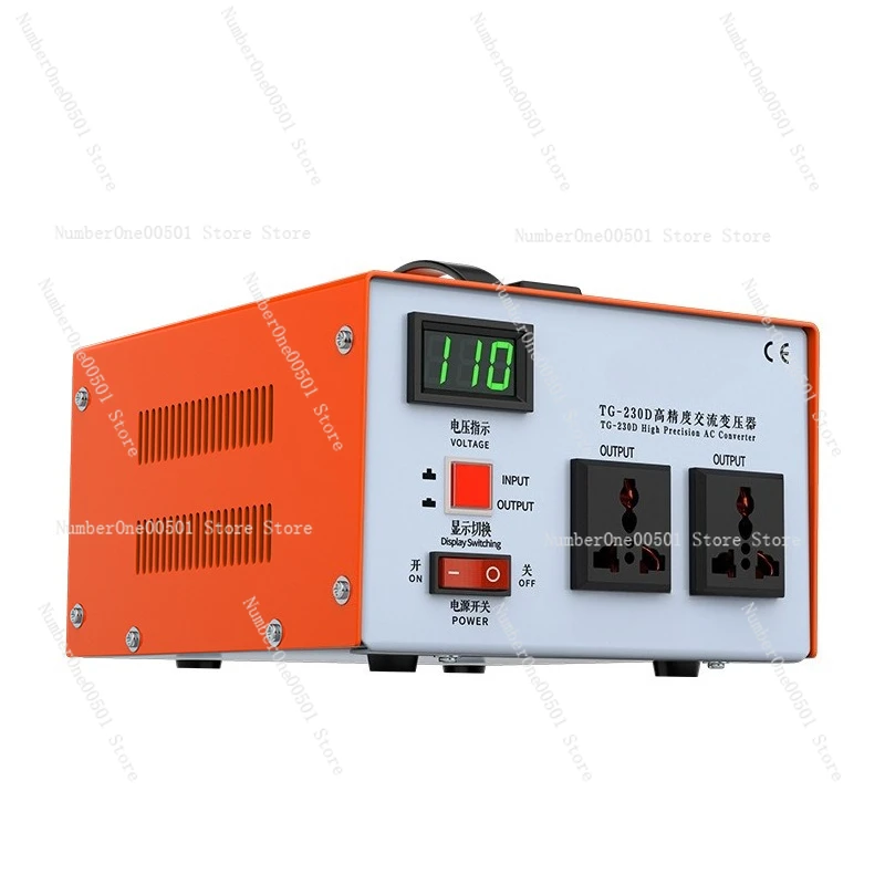 

110V to 220V Voltage Converter Bidirectional Power Transformer Step Up Down for Travel/Home