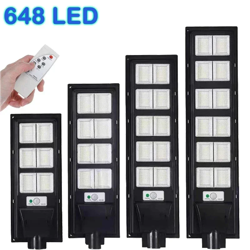 Imagem -02 - Led Poderosas Luzes Solares ao ar Livre Sensor de Movimento Automático à Prova Impermeável Água rc Luz Parede Rua Jardim Quintal Casa Lâmpada Externa 432 540 648