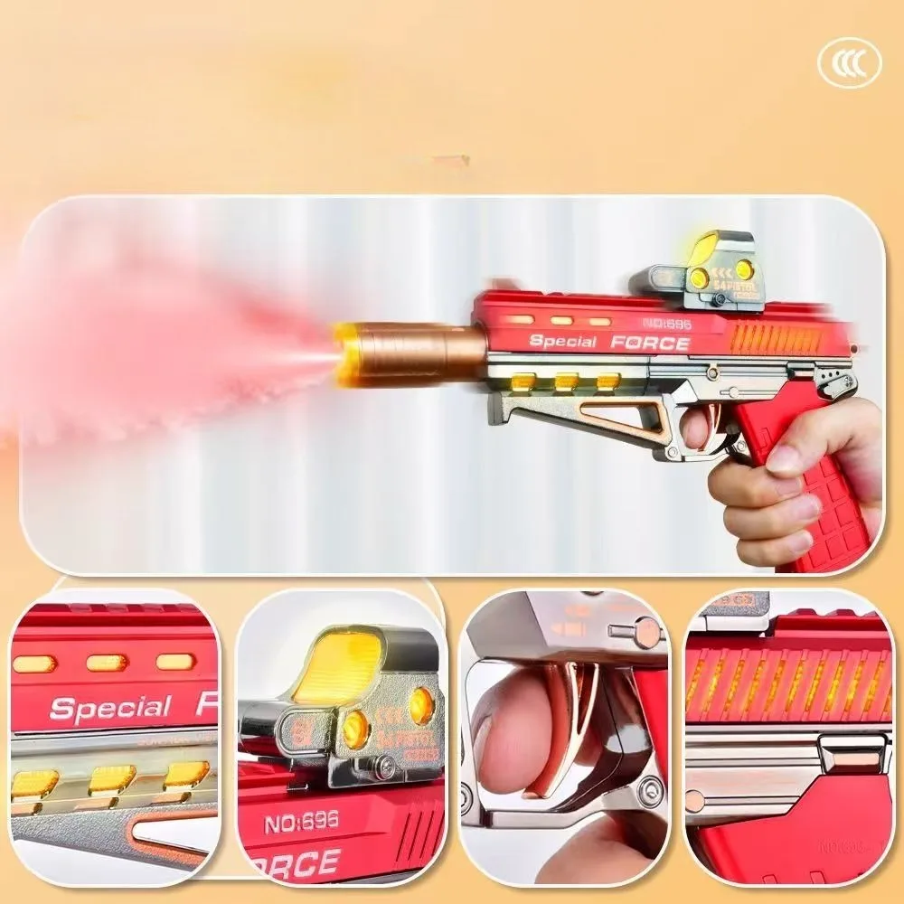 Neue Elektrische Sound Licht Pistole Spielzeug Kühlen Spray Wasser LED Licht Kampf Vibration Sound Wirkung Maschinenpistole Junge Baby Spielzeug