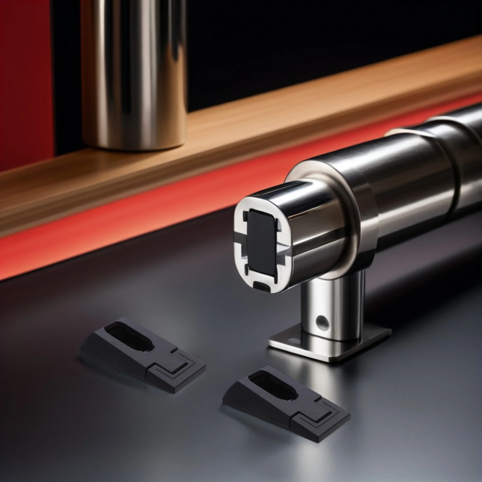 8 قطعة عمود الخزانة بين قوسين سبائك الألومنيوم الملابس قضيب حامل الثقيلة فلوش جبل نهاية دعم لخزانة دش قضيب الستارة