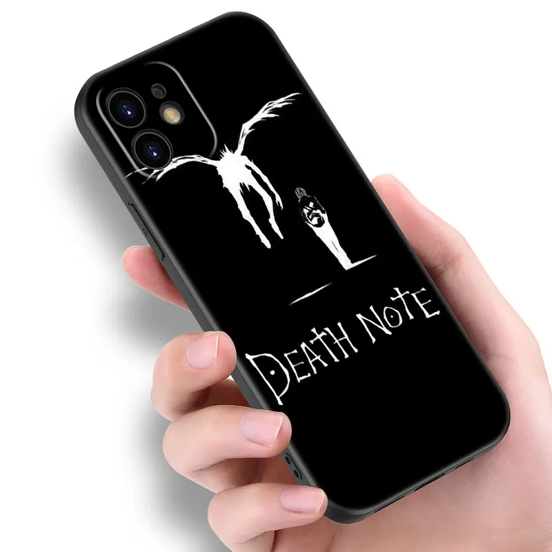 Death Note Black Phone Case For Apple iPhone 14 12 13 Mini 11 Pro XR X XS MAX 6S 7 8 Plus 5S SE 2020 2022 Silicone Cover