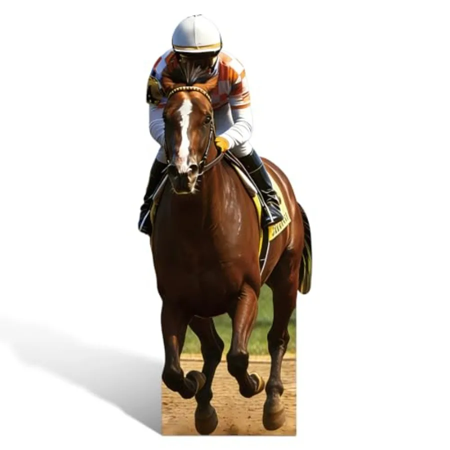 

Реалистичная картонная фигура лошади для Дерби, 1,6 м (63 дюйма), для праздничных мероприятий и декораций на День скачек, реалистичное животное