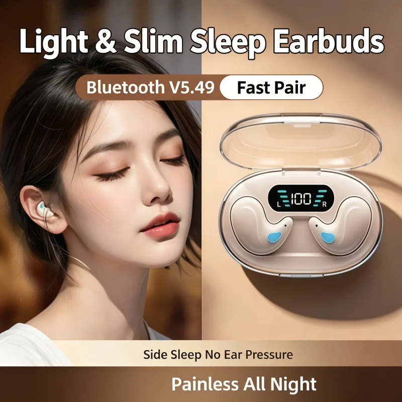 X55 wireless Bluetooth headphones Exercise headphones equipped with digital battery level display and quick charging function