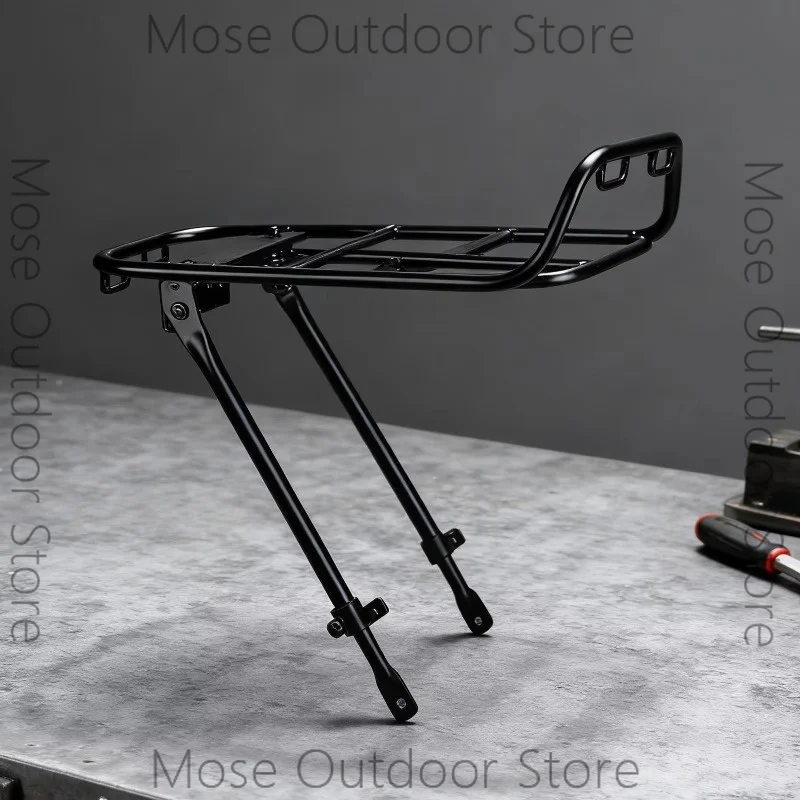 Aluminum Bike Front Rack Storage Carrier with Straps Road Bike Cargo Holder for Cycling, Indoor Parking & Beach Wall