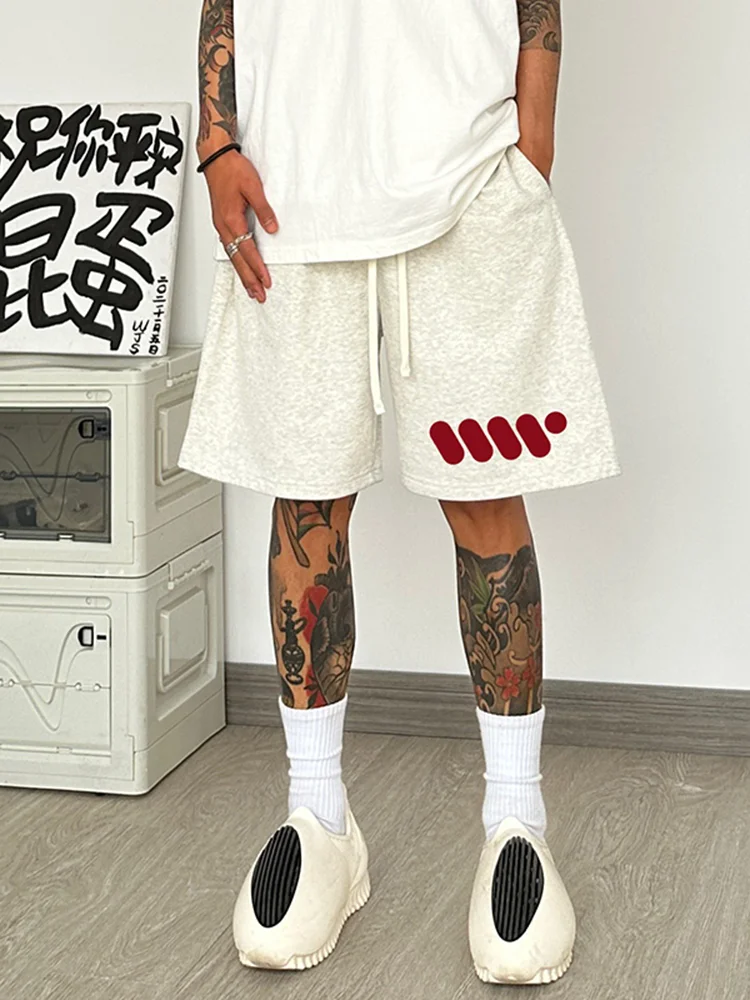 

Мужские летние шорты Heavyweight Spor с цветочным принтом, свободного кроя, повседневные, с высокой талией, молодежные, для баскетбола и на каждый день