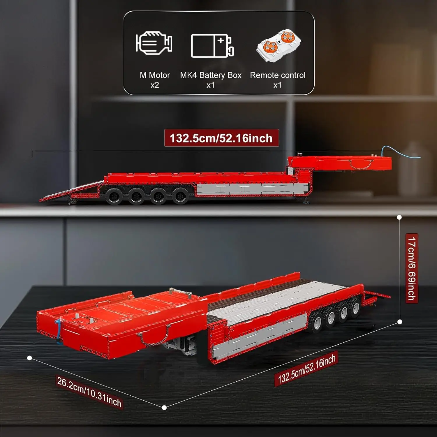 قوالب كينج ترايتر لبنات بناء جرار ، نموذج شاحنة ، طوب مجمعة تصنعها بنفسك ، مجموعة ألعاب تعليمية مبتكرة ، T MOC