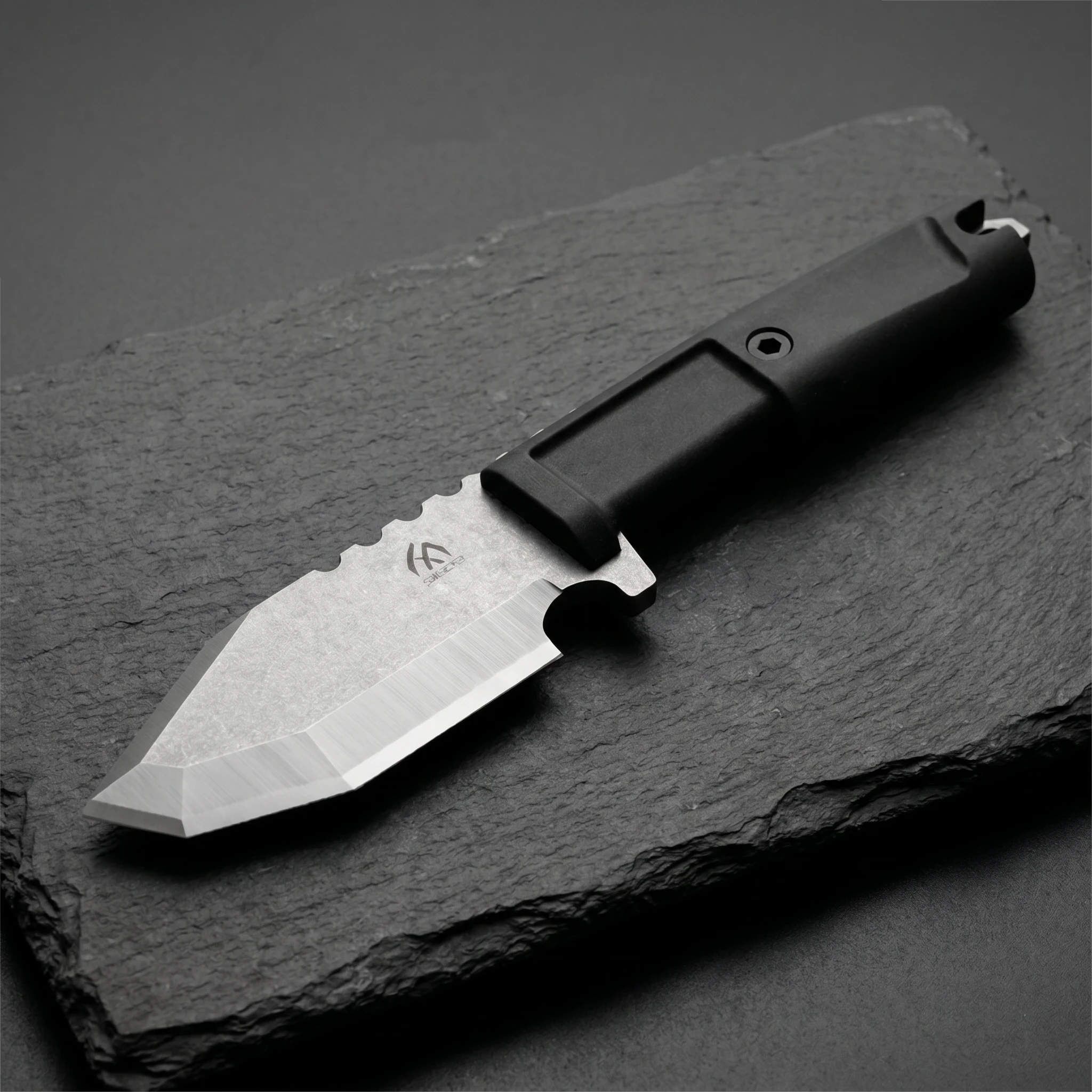 

Retro texture outdoor straight knife, anti slip grip, easy to carry, camping, hiking, home dual-use knife, small knife