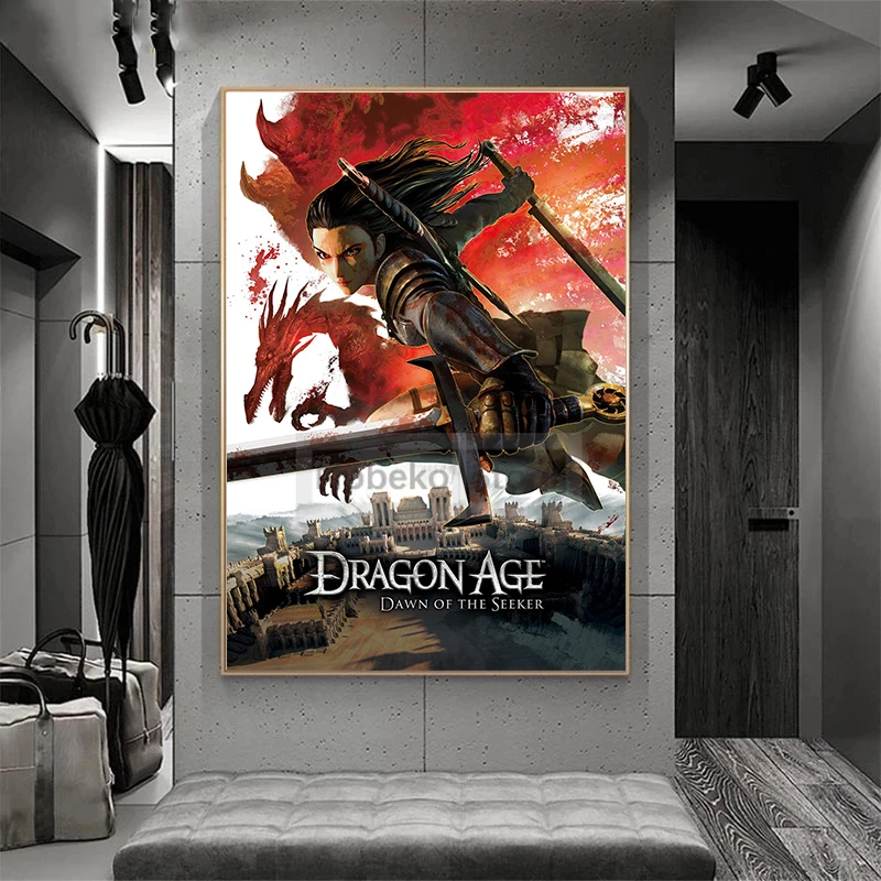 Classic RPG Games Dragon Age Poster Inquisition Dungeons and Dragons Game Prints Canvas Wall Art Pictures Home Room Modern Decor