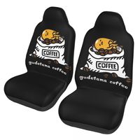 Gudetama Coffee Universal Car Seat Cover Four Seasons AUTOYOUTH Lazy Egg Front Rear Flocking Cloth Cushion Fabric Hunting
