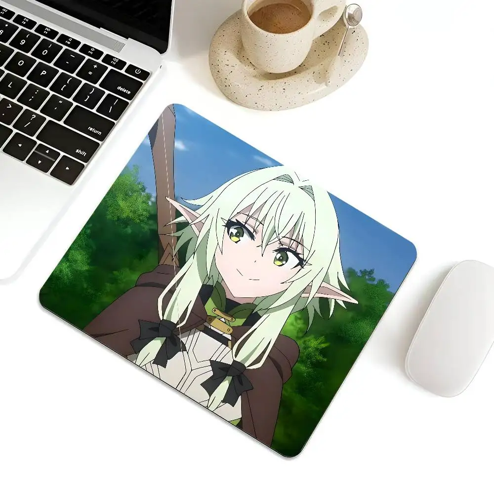 High Elf Archer Goblin Slayer Mousepad Small LockEdge Mouse Pad For Gamers Computer Desk Pad Rectangular Anti-slip Rubber