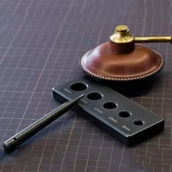 Stainless Steel Base Punching Needle Set Snap Fastener Mounting Removing Tool DIY Leather Cowboy Buckle Rivet Leathercraft Tool