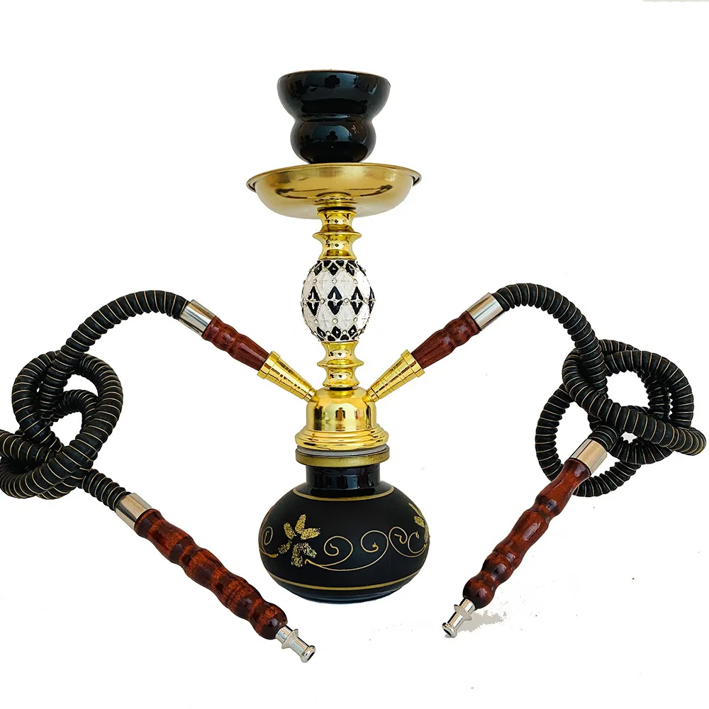 

Hot-Selling Hookah Shisha Set Small Double-Tube Newly Drilled Hookah Shisha Set Shisha Spot Bar Special