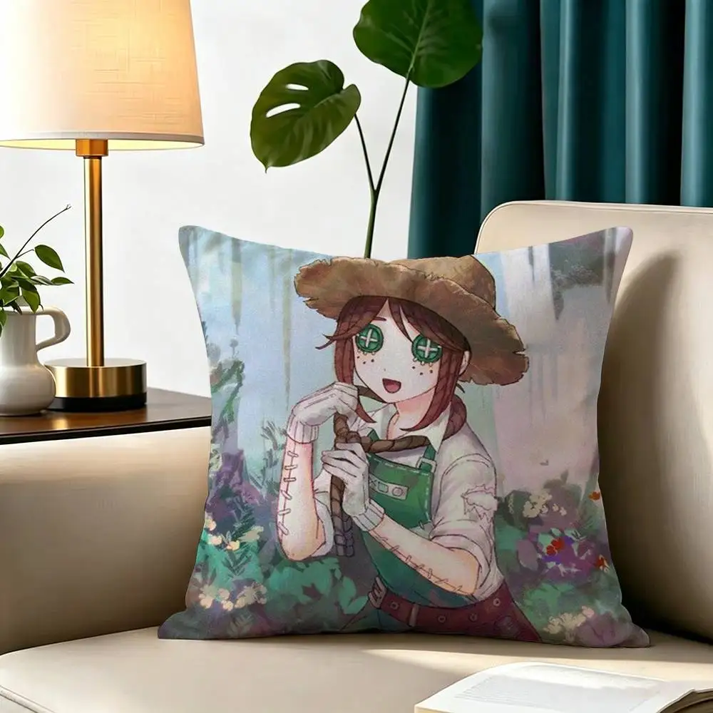 Game Identity V High Definition Matte PVC   Square Double-Sided printed Pillow Case Bedroom Bedside Pillow Sofa Cushion Cover
