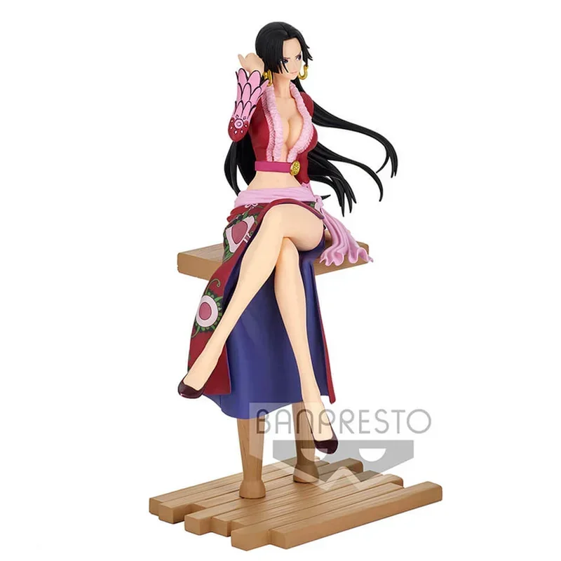 Bandai BANPRESTO figura de Anime Original de una pieza, Grandline Boa Hancock, figuras de acción, juguetes de regalo, adornos de modelos coleccionables