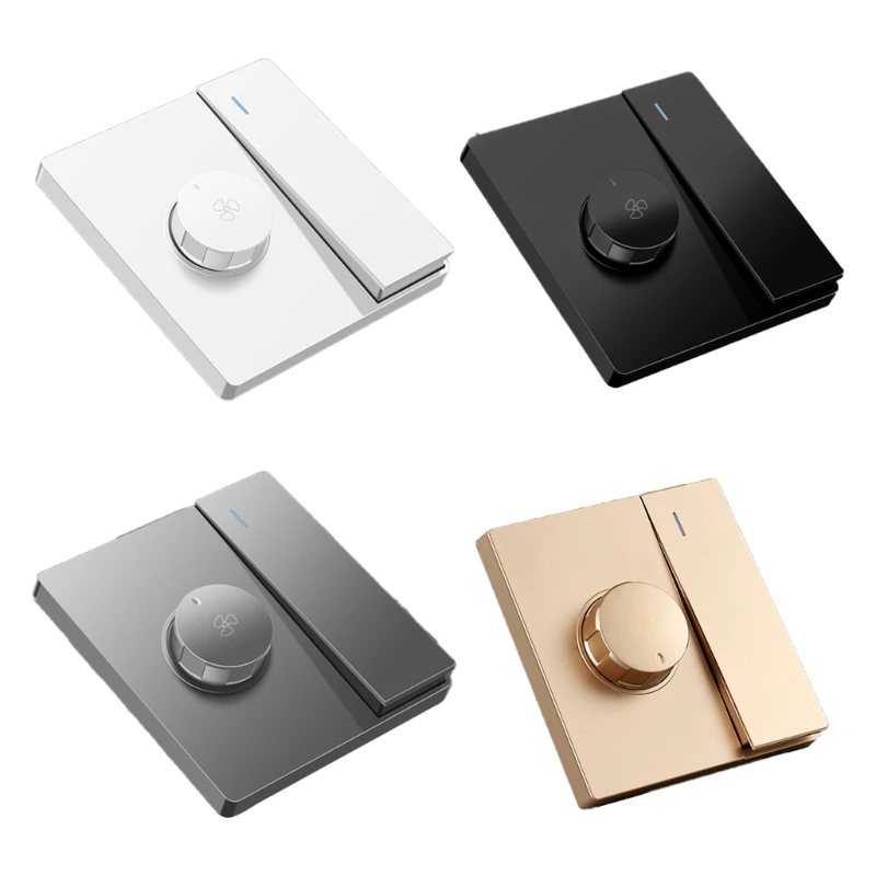 

Stepless Speed Controller Ceiling Fan Speed Control Switching Mounted Wall Fan Speed Regulator 86 Type for Home