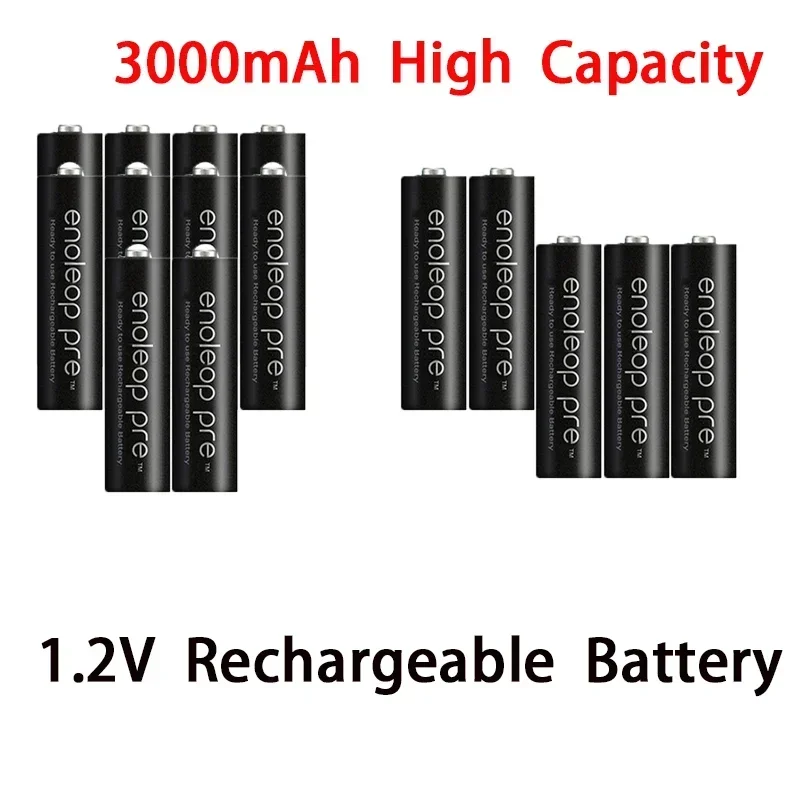 

1.2V New 3000mAh AA battery For Flashlight Toy Camera PreCharged high capacity Rechargeable Batteries