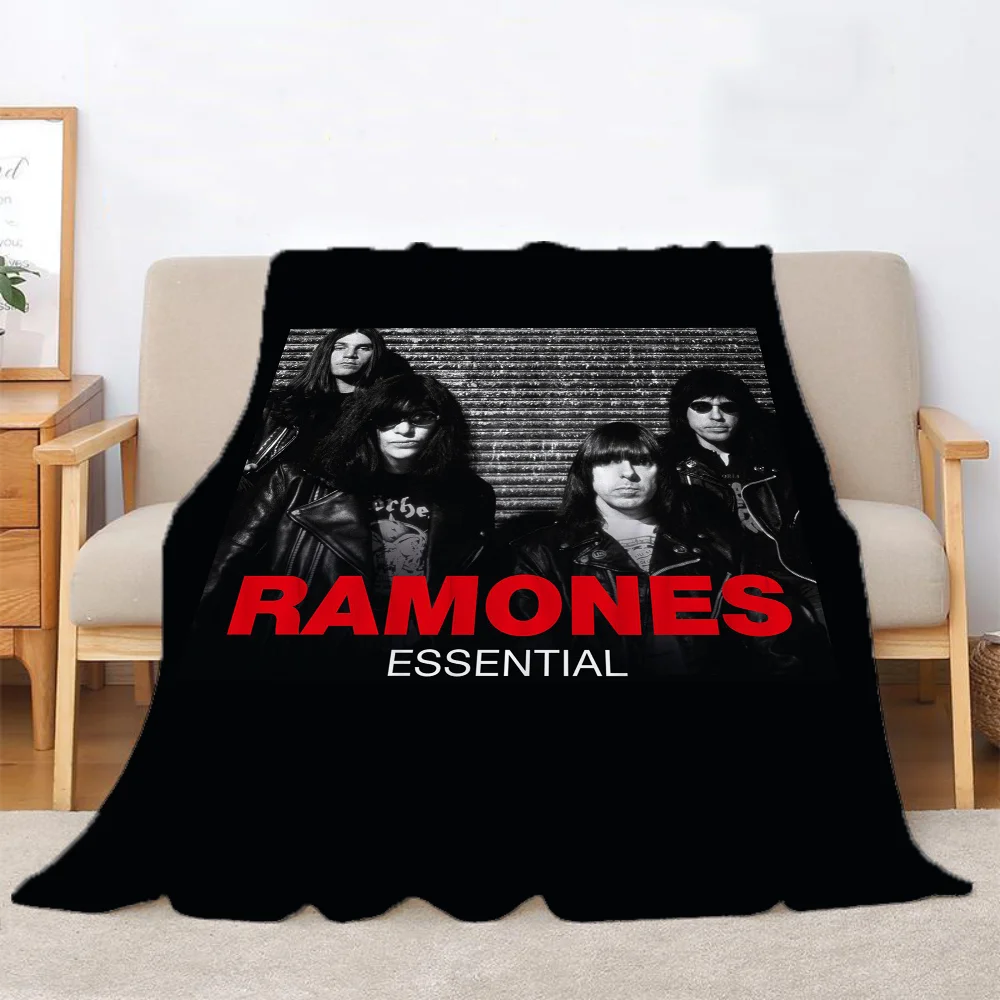 R-Ramones Blanket Custom Decorative Bed Blankets for Winter Bedroom Decoration Boho Home Decor Bedspread the Sofa Throw Warm Nap