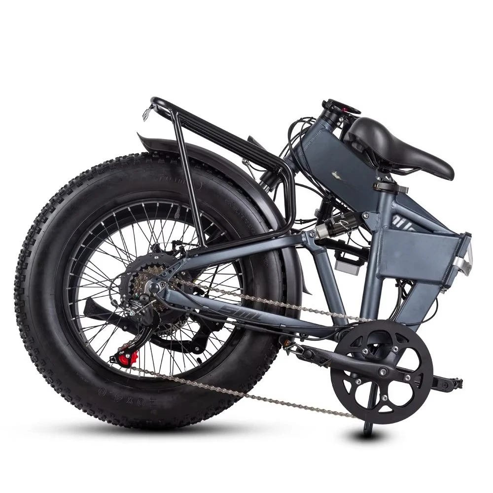 Folding Mini EBike 1000W 48V 20x4.0 Fat Tire 7-Speed 70KM Range Commuting Foldable Aluminum Alloy City MTB