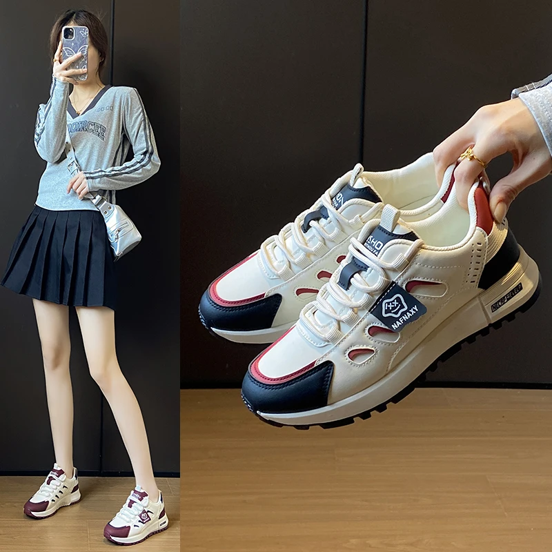 

Women Shoes Breathable All-match Mesh Shoes Casual Sports Trendy Shoes Female Wear-resistant Running Shoes for Women