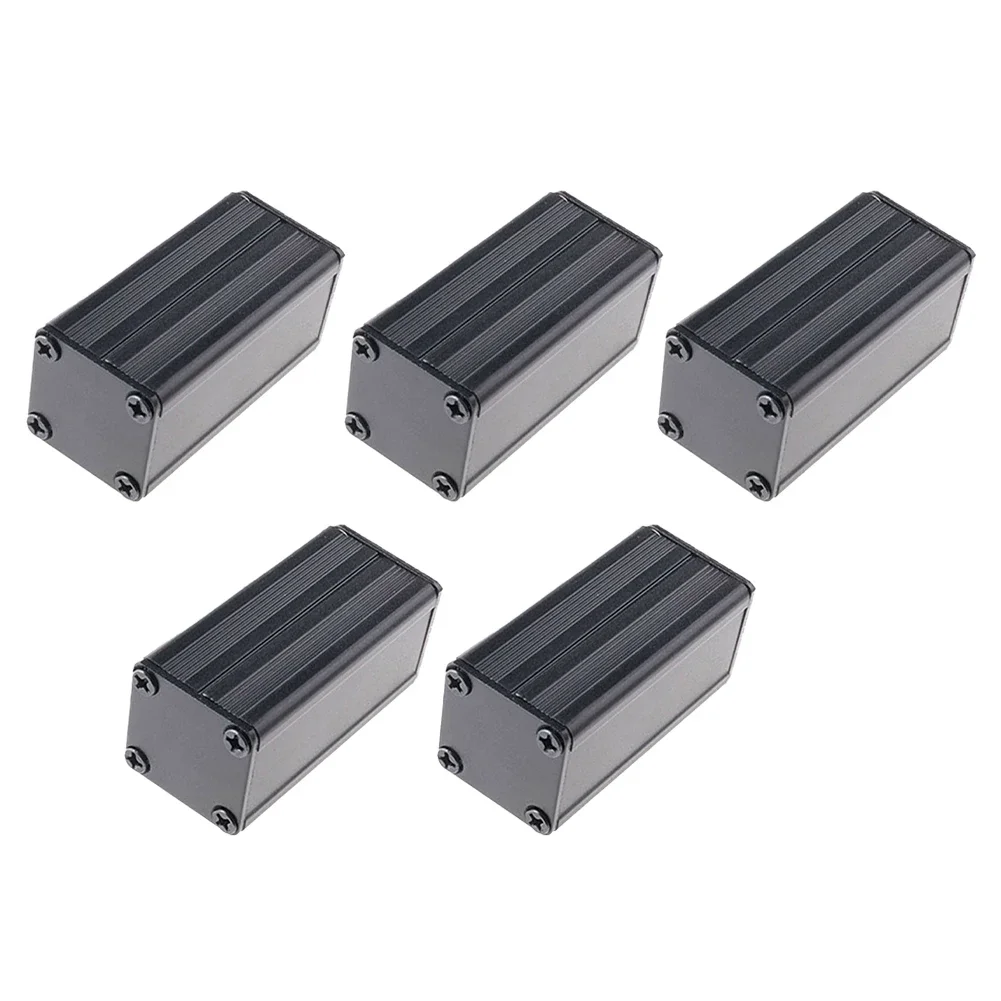 5pcs Extruded PCB Aluminum Box Black Electronic Project DIY Box Split Data Board Shell PCB Wiring Box Protection Aluminum Shell