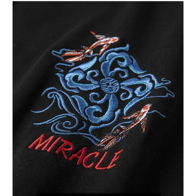 Sweater Men's Embroidery Simple Casual Comfort Commuter High Street Crew Neck Knitted Top