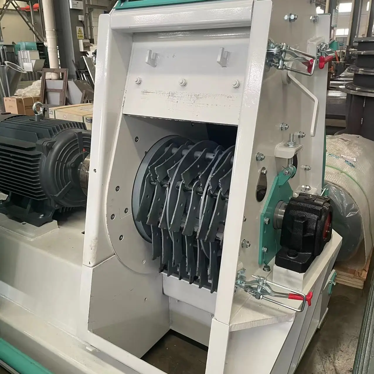 Liyang HY Neue Design SFSP Tierfutter Verarbeitungsmaschine Langlebige Reisschale Mais Hammer Mühle Getreidemühle