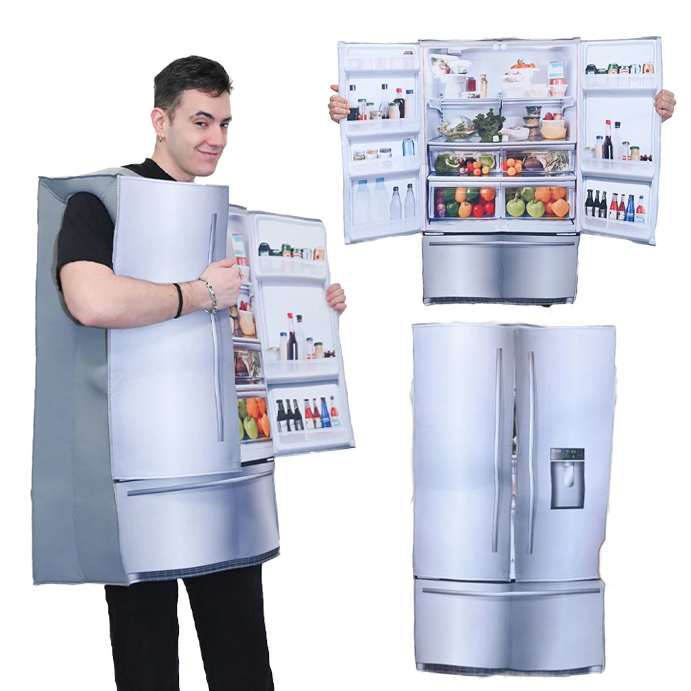 

Fantasia Funny Refrigerator Cosplay Clothing Cartoon Stage Disfraz Costume Men Women Fantasy Halloween Carnival Party Clothes