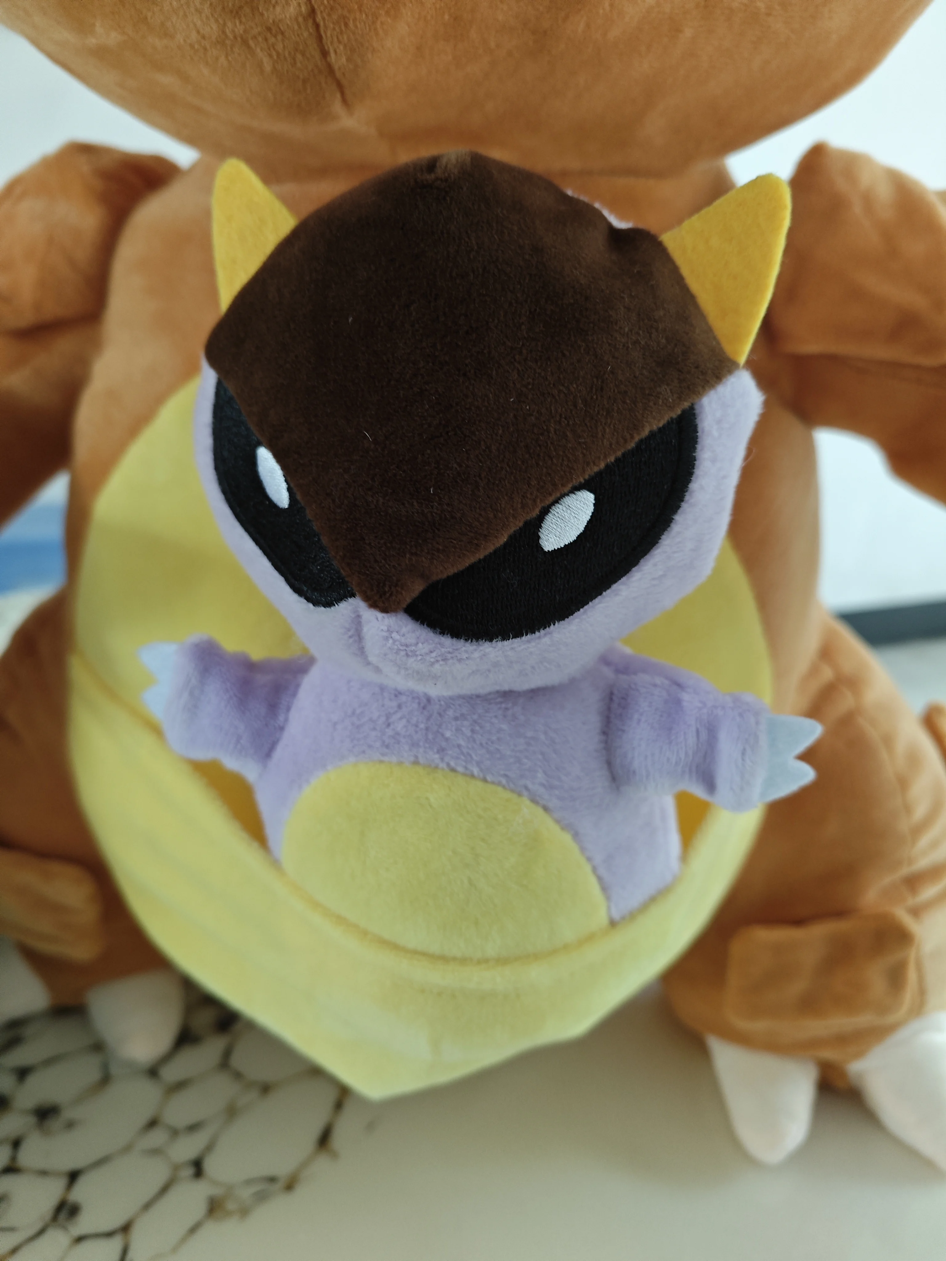 Japanese anime Pokemon Kangaskhan High quality plush doll 60cm Large Kangama Plush toys Children\'s birthday Presents