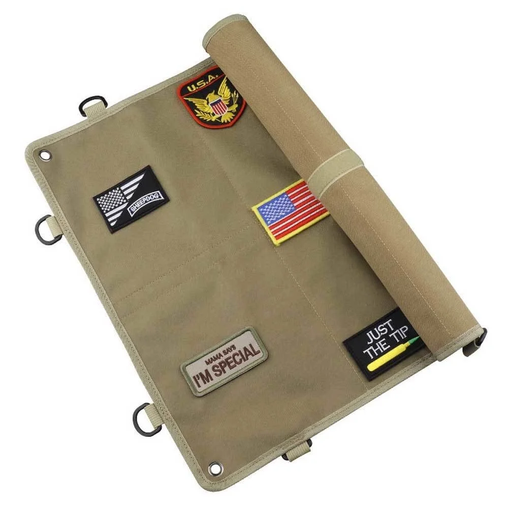 Tactical Patchs tabellone pieghevole Patch Holder Panel Hook Loop Surface Backing Storage Display Poster Holder fai da te