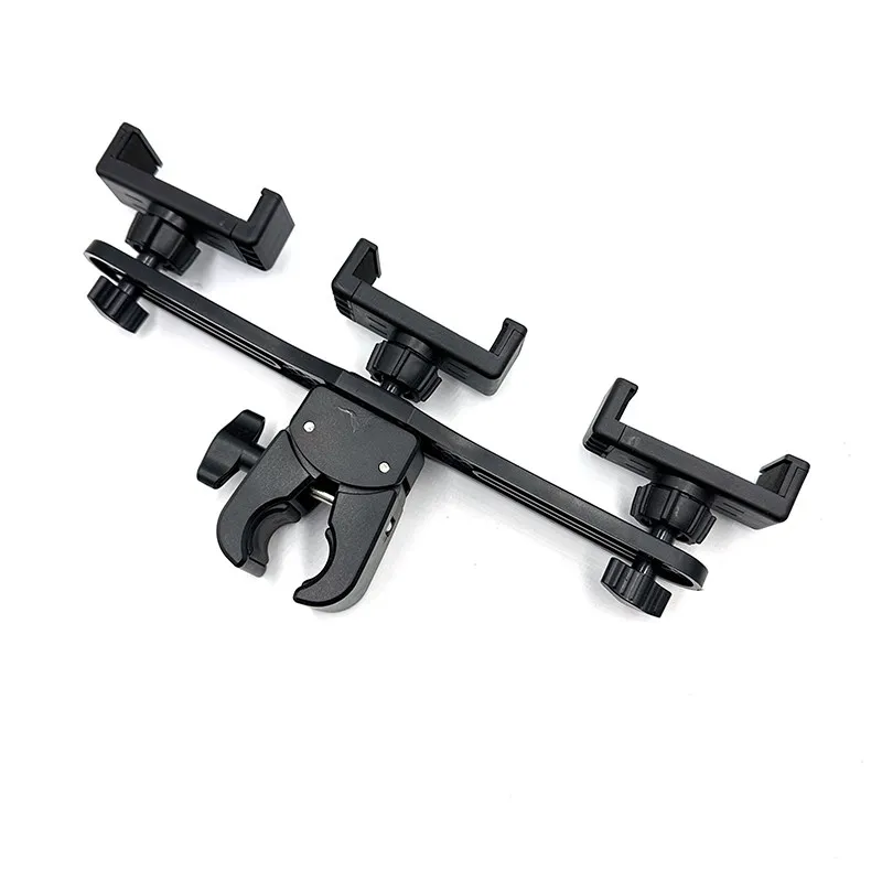 Live Broadcast Large Thickened Pliers 360 Adjustable Horizontal and Vertical Multi-position Round Tube Fixed Mobile Phone Holder