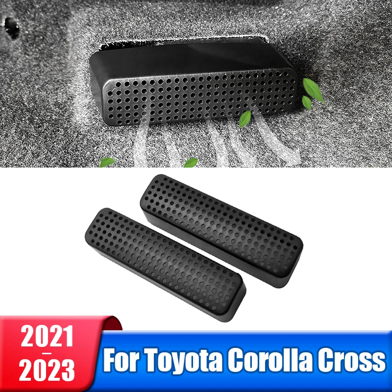 

Car Back Seat Under Ventilation Air Outlet Vent Cover For Toyota Corolla Cross XG10 2021 2022 2023 Hybrid Accessories