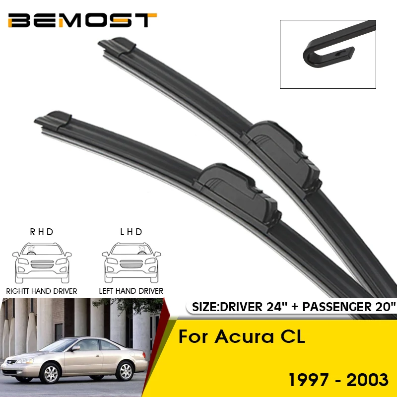 

Car Wiper Blades For Acura CL 1997-2003 Windshield Windscreen Front Window Blades 24"+20" Car Accessories