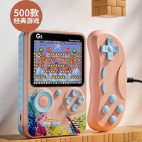 G5 Retro Handheld Game Console With 500 Classic Games 3.0Inch Screen Portable Gamepad Macaron Color 1020mAH Rechargeable Battery