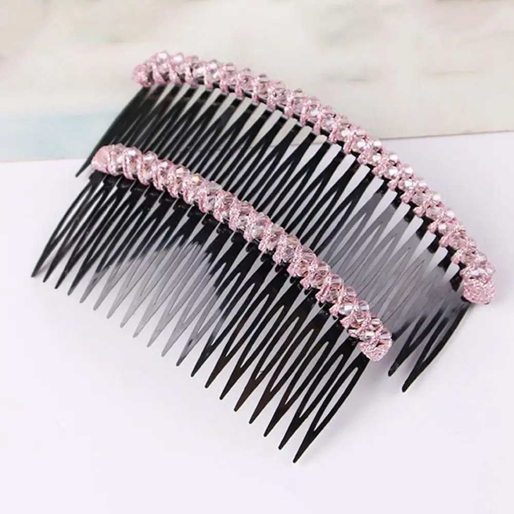 Vintage élastique pour queue de cheval pour filles strass épingles à cheveux cristal pinces à cheveux femmes peigne à cheveux coréen Barrettes fille frange pince