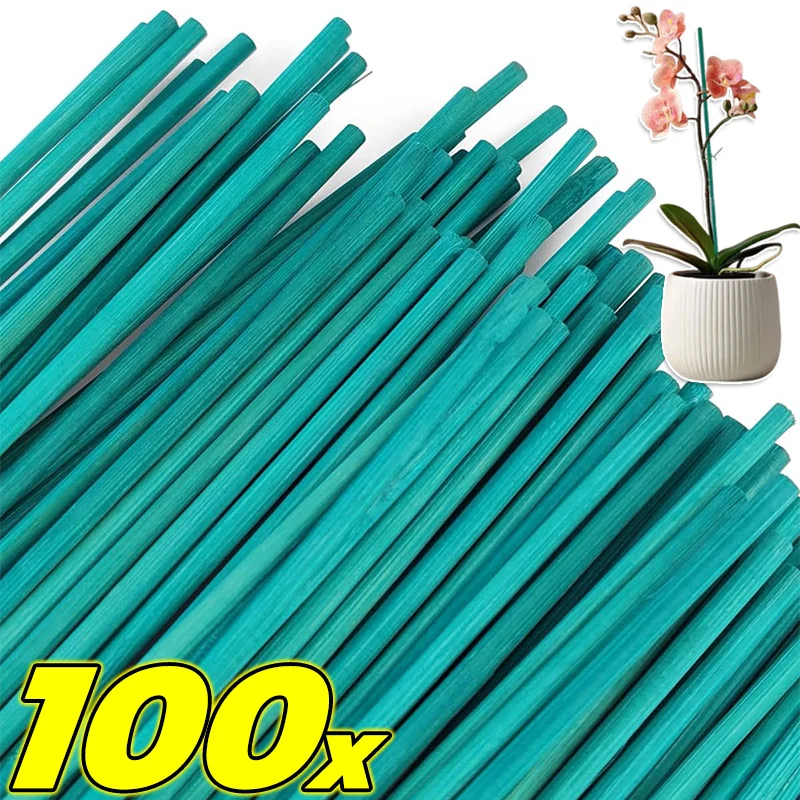 Estacas de soporte para plantas de bambú versátiles, palos altos de jardín para plantas en macetas de interior y exterior, flores, verduras, frutas trepadoras