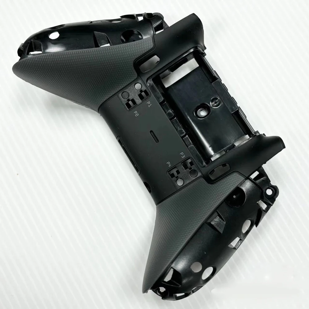 إصلاح جزء الإسكان شل ل Xbox Elite Series 1Gamepad الغطاء الخلفي الغطاء الخلفي أبيض وأسود اللون