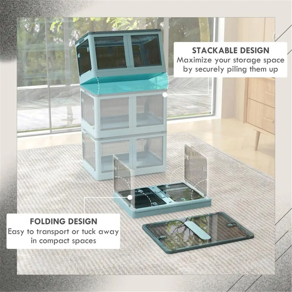 Blue Storage Bins for Home Organizing - Durable and Stylish  Shipping Only)