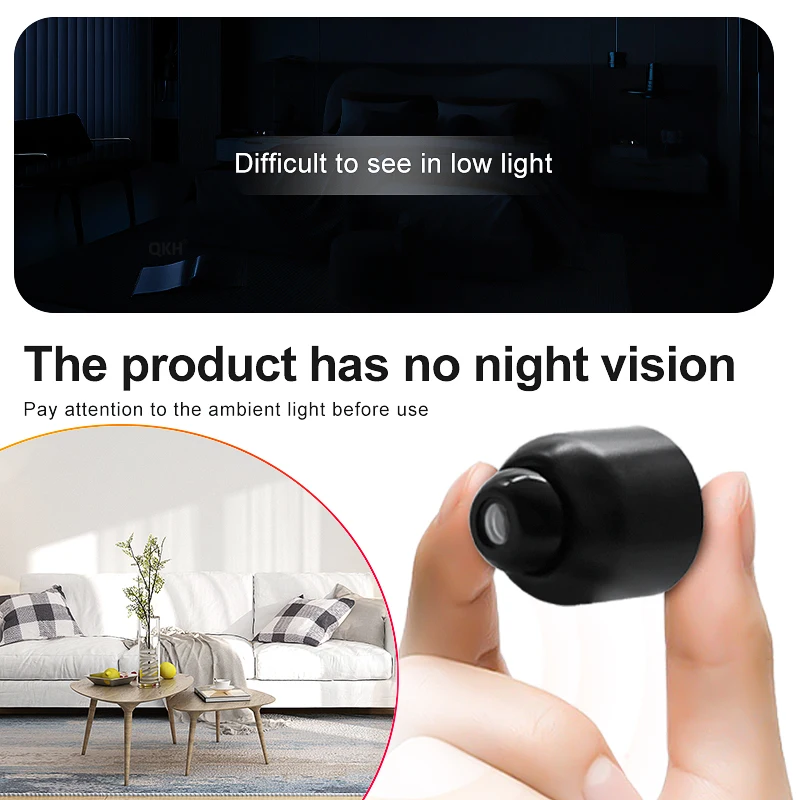 كاميرا صغيرة لاسلكية عالية الدقة كاميرا مراقبة داخلية IP مع رؤية ليلية لاسلكية واي فاي كاميرا CCTV للمنزل الذكي مراقبة الطفل