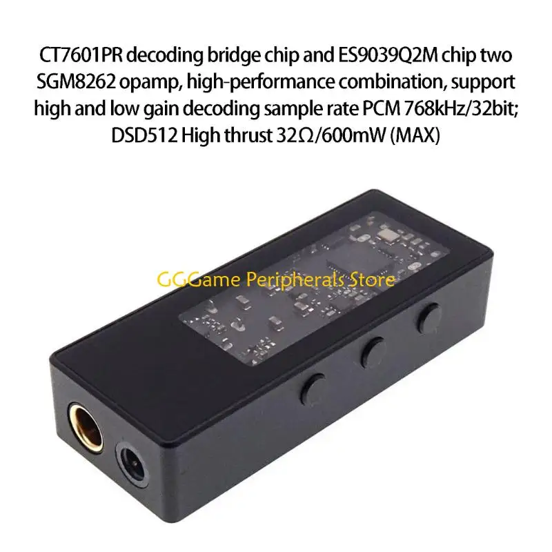 

U55B High Performances ES9039Q2M Type C Headphone Amplifiers For Music Enthusiasts