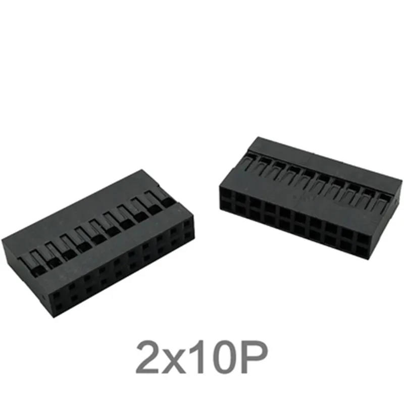 100 SZTUK 2x10 20-pinowy przewód połączeniowy Dupont Obudowa żeńskiego złącza pinowego