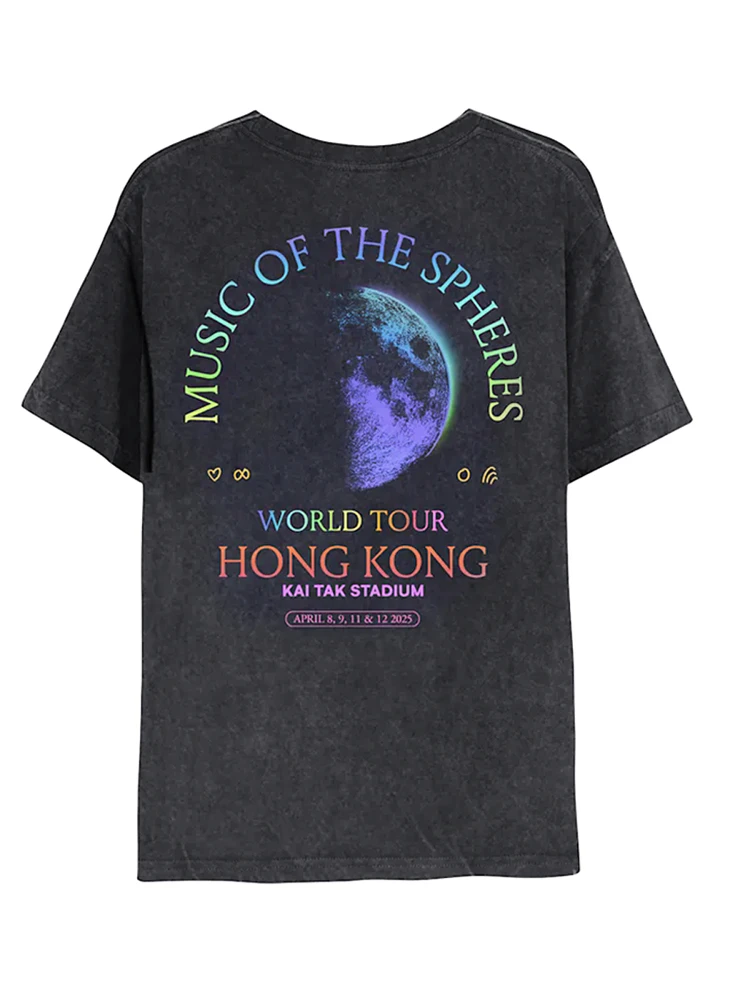 

Waed Vintage ort Sve T-irt Cool Play Band Ro Seoul Concert Cotton Breathable Youthful Summer Faion round Ne