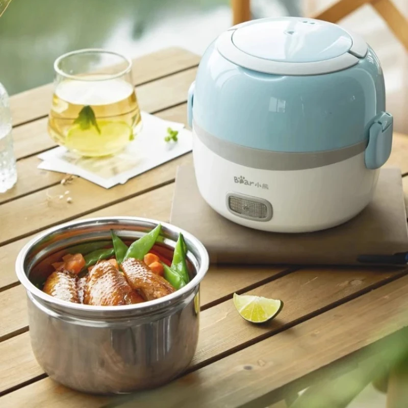 

Electric lunch box insulation, pluggable heating, self-heating steamed rice cooking lunch box, office staff hot rice products