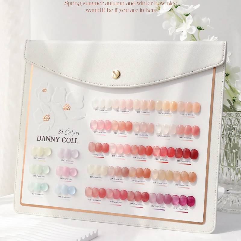 DANNY COLL 2025 New Hot Sale 31 Colors Jelly Color Nail Gel Set HEMA-Free TPO-free Non-Toxic UV Gel Kit for Nail Salon Wholesale