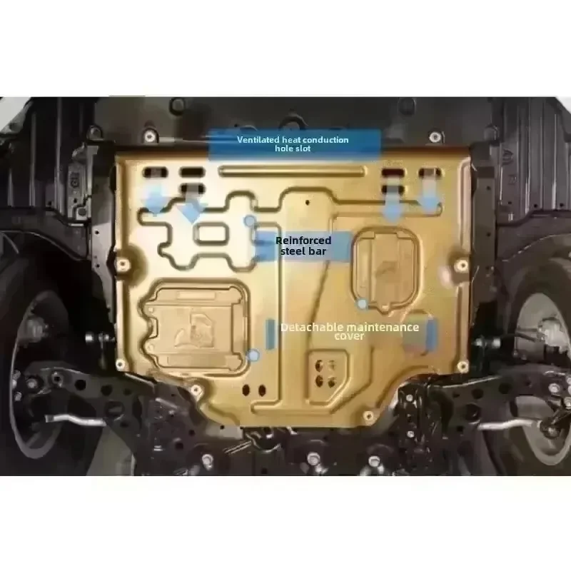Auto Accessoires Zwart Onder Motor Guard Spatbord Board Splash Shield Modder Spatbord Plaat Panel Voor CHERY ARRIZO 6 2018-2019
