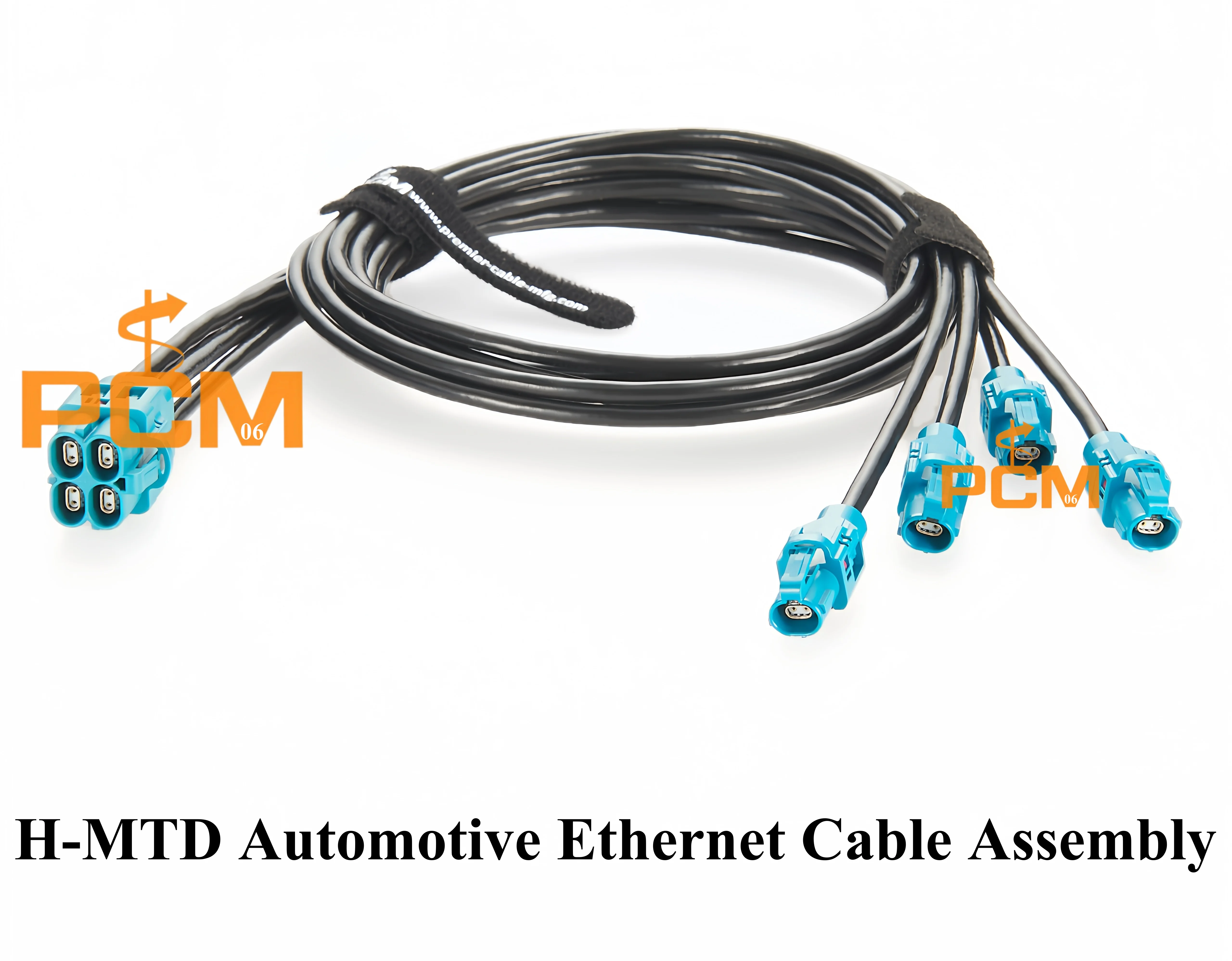 Original Rosenberger H-MTD Kabelbaum Z Code Quad Port E6K10D-1CAZ5-Z auf Single-Port E6K10A-1CAZ5-Z Automotive Ethernet Kabel – Detail 1