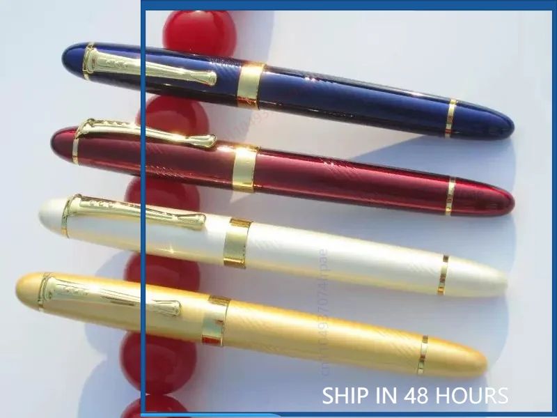 

For Jinhao X450 Full Metal Fountain Pen Big Broad Exposed Iridium Nib Smooth Writing Business Calligraphy Gift Stationery(2pcs)