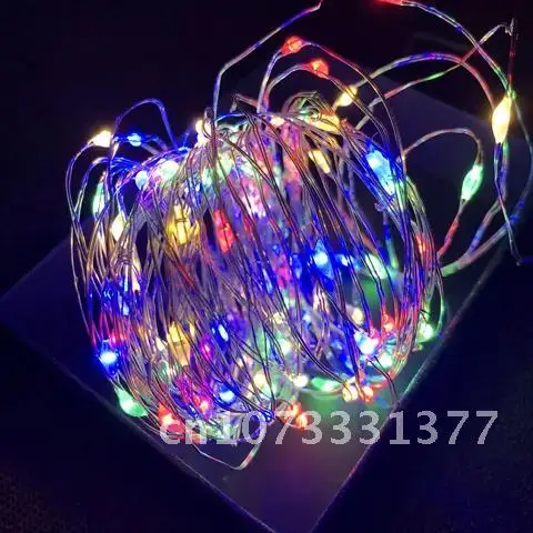 Copper Wire LED String Lights, Decorações de Natal para Casa, Decoração de Ano Novo, 1m, 2m, 3m, 5m, 10m, 2020, 2021