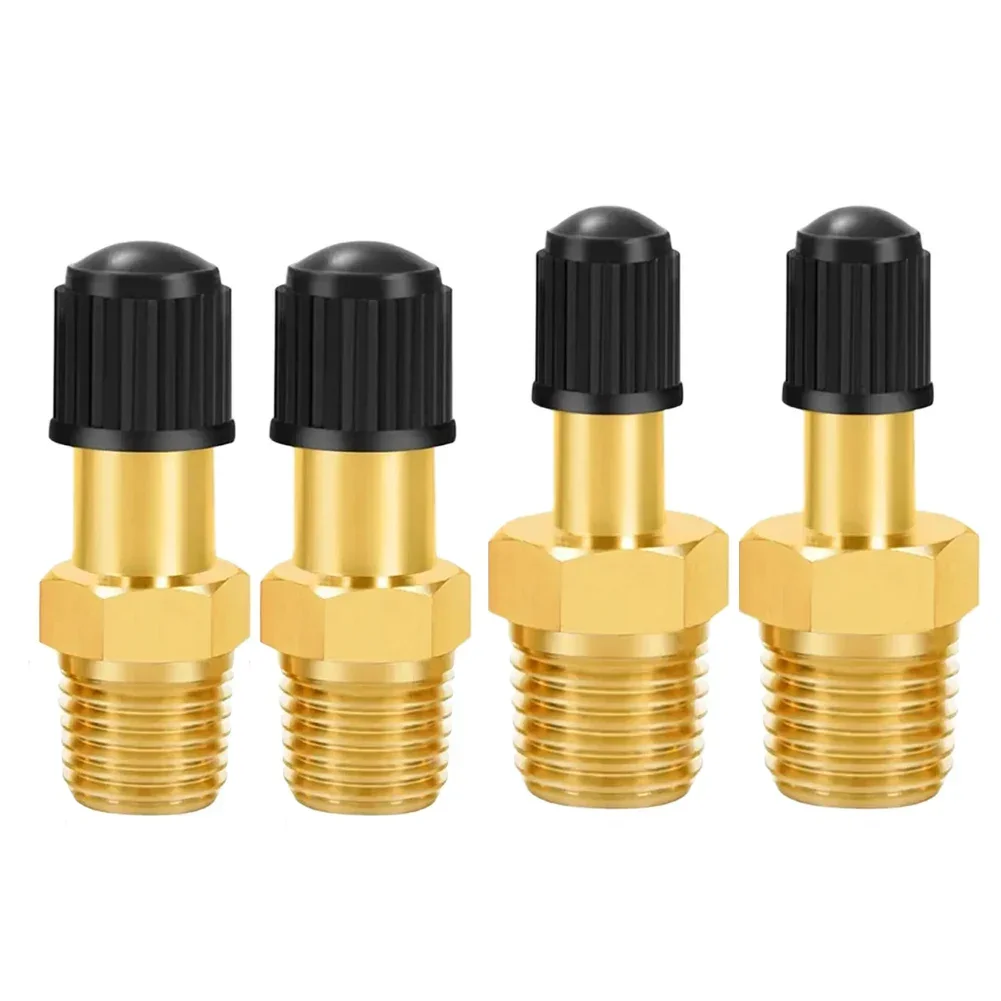 1/4 NPT 1/8 NPT M10 Air Compressor Threaded Nipple Brass Air Compressor Tank Filling Valve Valve Tire Valve With Core Air Tools