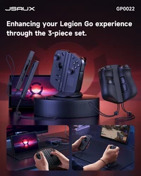 Juego de correas de mango para Legion Go (correa de mango, Base de soporte, cubierta protectora de silicona), cubierta protectora para accesorios de Legion Go